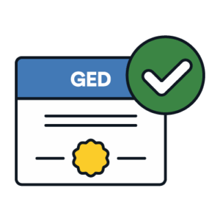 Icon-Credential-GED+Checkmark